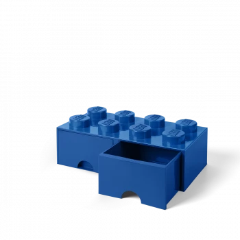 LEGO® STORAGE BOX 8 Úložný box modrý s šuplíky