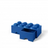 LEGO® STORAGE BOX 8 Úložný box modrý s šuplíky