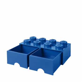 LEGO® STORAGE BOX 8 Úložný box modrý s šuplíky