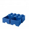 LEGO® STORAGE BOX 8 Úložný box modrý s šuplíky