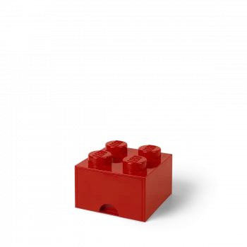 LEGO® STORAGE BOX 4 Úložný box červený s šuplíky