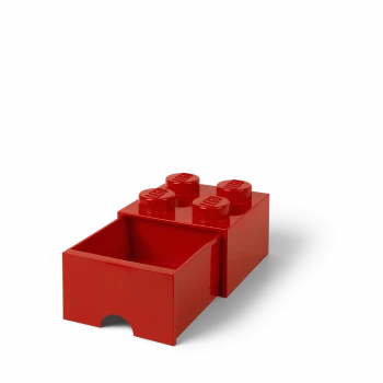 LEGO® STORAGE BOX 4 Úložný box červený s šuplíky