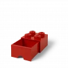 LEGO® STORAGE BOX 4 Úložný box červený s šuplíky