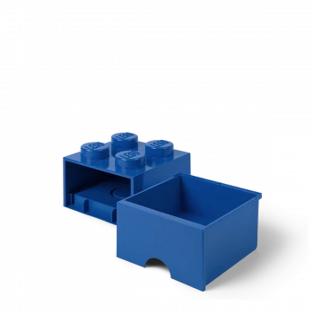 LEGO® STORAGE BOX 4 Úložný box modrý s šuplíky