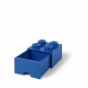 LEGO® STORAGE BOX 4 Úložný box modrý s šuplíky