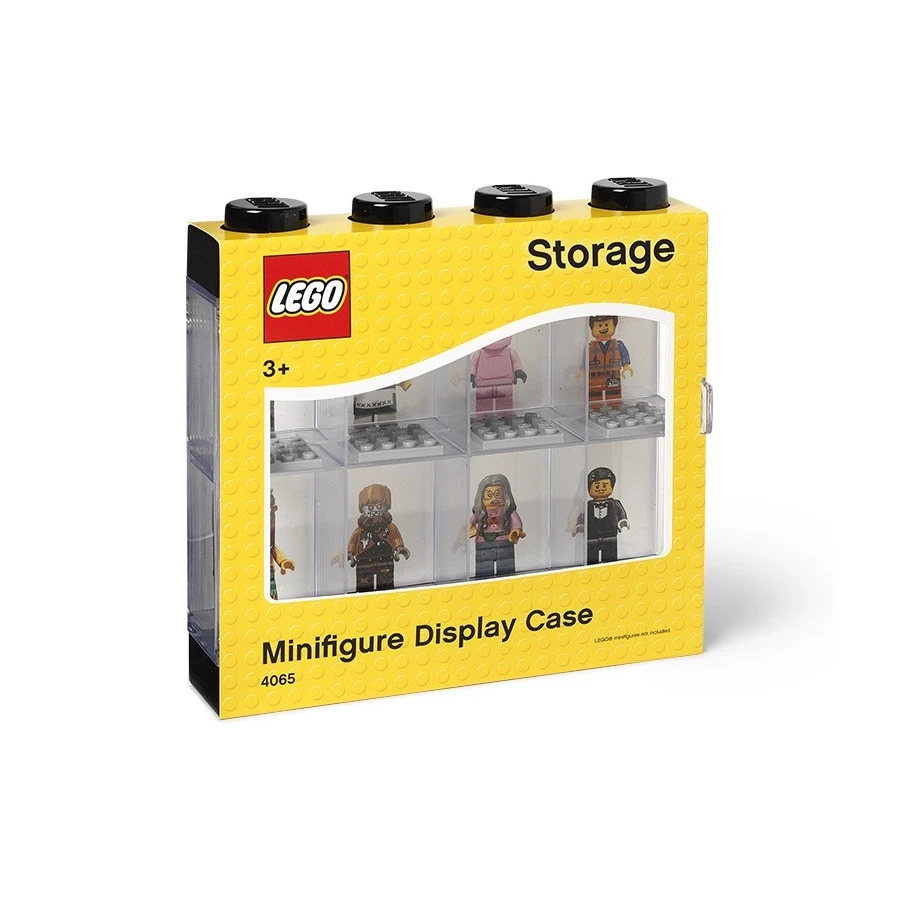 LEGO® sběratelská vitrínka na 8 minifigurek - černá
