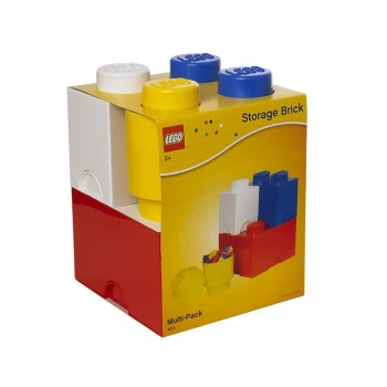 LEGO® Mix multi-pack 4 Úložné boxy - žlutá, modrá, červená a bílá