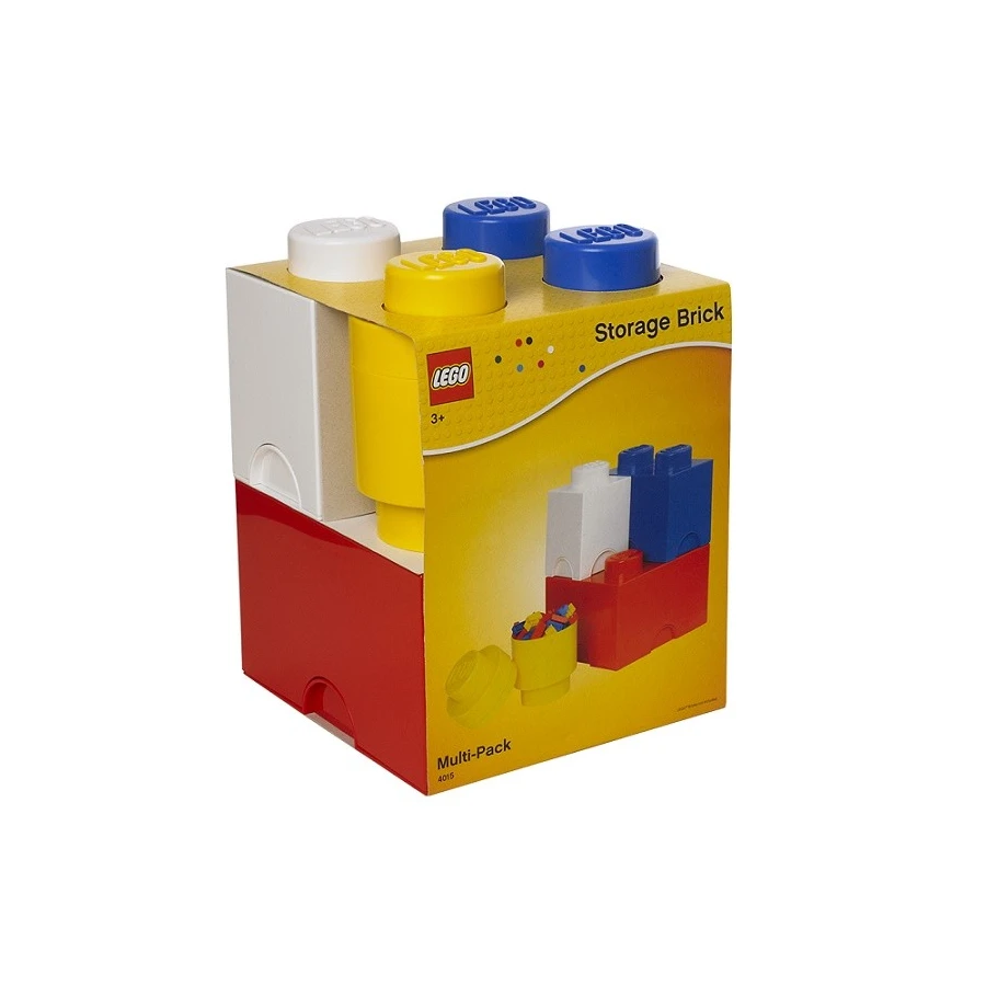 LEGO® Mix multi-pack 4 Úložné boxy - žlutá, modrá, červená a bílá