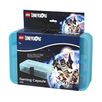 LEGO® DIMENSION úložný box s přihrádkami - transparetní modrá