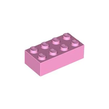 LEGO® DÍLY kostka 2x4 růžová(3001)