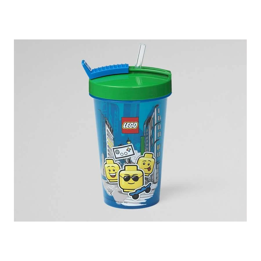 LEGO® ICONIC BOY Pohár s brčkem 500ml