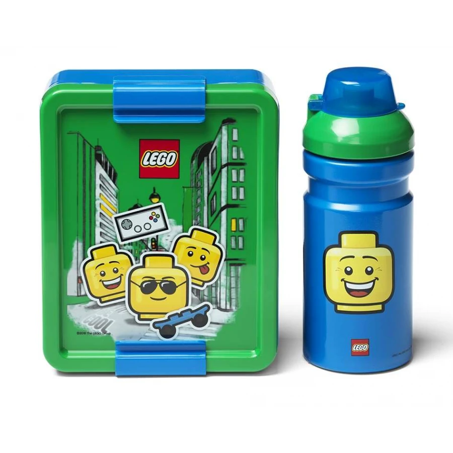 LEGO® ICONIC BOY Svačinový set - box a láhev