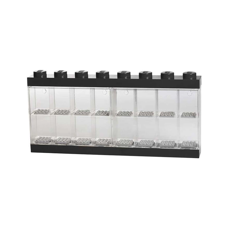 LEGO® sběratelská vitrínka na 16 minifigurek - černá