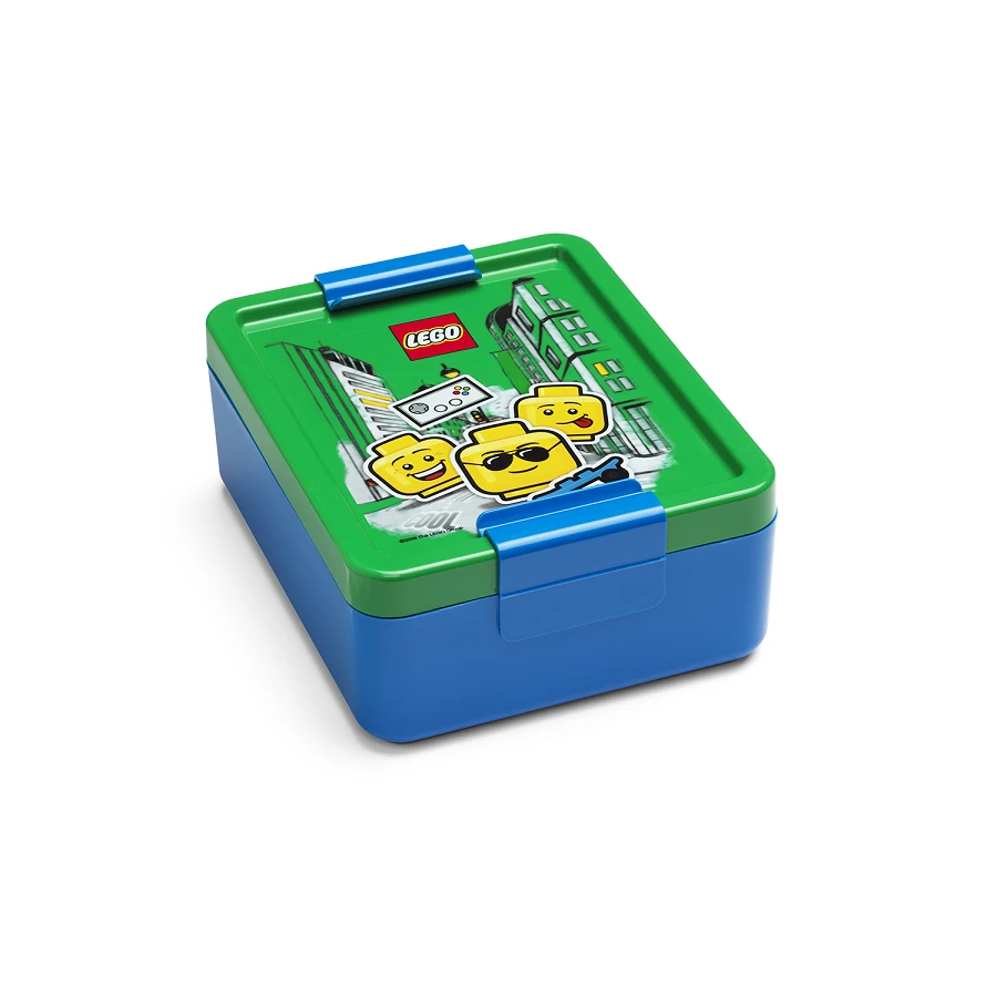 LEGO® ICONIC BOY box na svačinu modrá/zelená