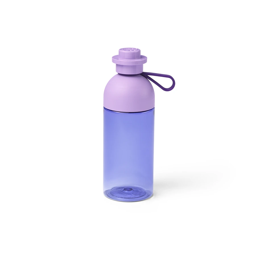 LEGO® ICONIC Láhev na pití 500 ml - transparentní fialová