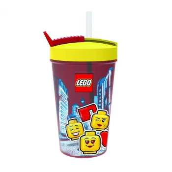 LEGO® ICONIC GIRL Pohár s brčkem 500ml