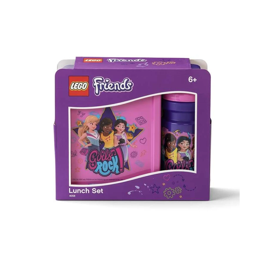LEGO® FRIENDS Set Láhev na pití a svačinový box - fialová