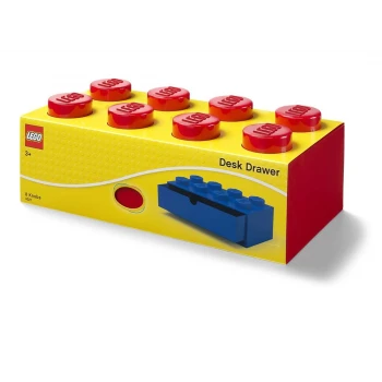 LEGO® STORAGE Stolní box 8 se zásuvkou červený