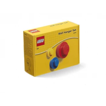 LEGO® 4016 ICONIC Věšák na zeď, 3 ks - žlutá, modrá, červená