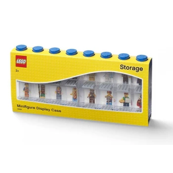 LEGO® sběratelská vitrínka na 16 minifigurek - modrá