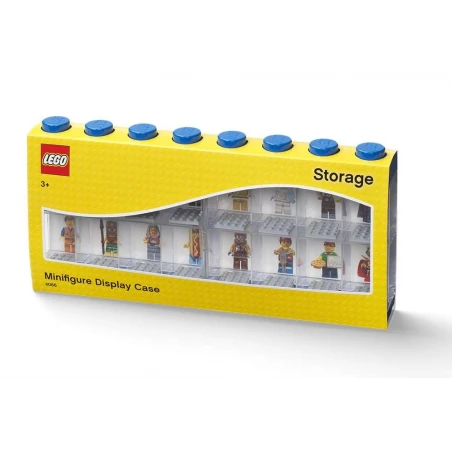 LEGO® sběratelská vitrínka na 16 minifigurek - modrá