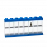 LEGO® sběratelská vitrínka na 16 minifigurek - modrá
