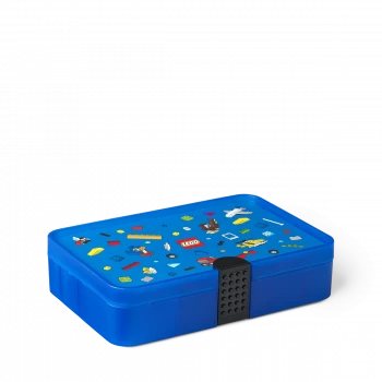 LEGO® ICONIC STORAGE BOX úložný box s přihrádkami - modrá