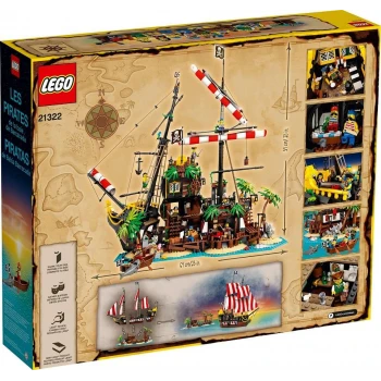 LEGO® 21322 IDEAS Zátoka pirátů z lodě Barakuda