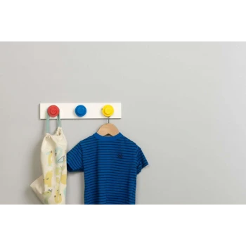 LEGO® Věšák na zeď - červená modrá žlutá