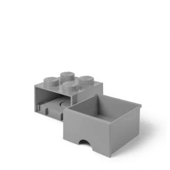 LEGO® STORAGE BOX 4 Úložný box světle šedý s šuplíky