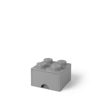 LEGO® STORAGE BOX 4 Úložný box světle šedý s šuplíky
