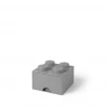 LEGO® STORAGE BOX 4 Úložný box světle šedý s šuplíky