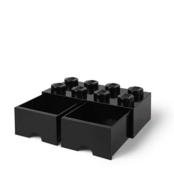 LEGO® STORAGE BOX 8 Úložný box černý s šuplíky
