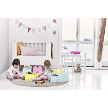 LEGO® STORAGE BOX 8 Úložný box šedý s šuplíky