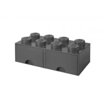 LEGO® STORAGE BOX 8 Úložný box šedý s šuplíky