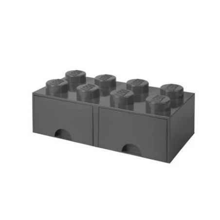 LEGO® STORAGE BOX 8 Úložný box šedý s šuplíky