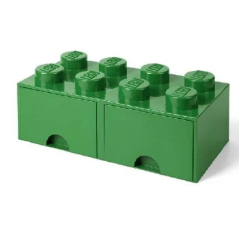 LEGO® STORAGE BOX 8 Úložný box zelený s šuplíky