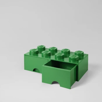 LEGO® STORAGE BOX 8 Úložný box zelený s šuplíky
