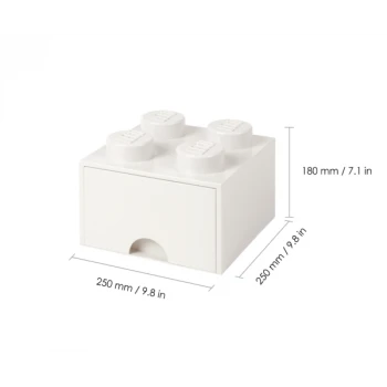 LEGO® STORAGE BOX 4 Úložný box bílý s šuplíky