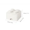 LEGO® STORAGE BOX 4 Úložný box bílý s šuplíky