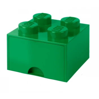LEGO® STORAGE BOX 4 Úložný box zelený s šuplíky