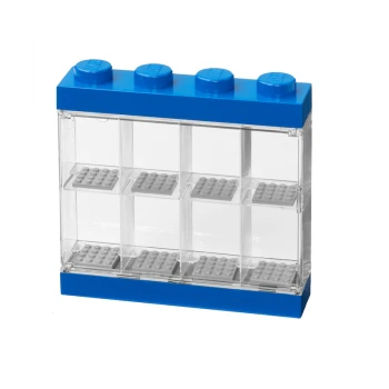 LEGO® sběratelská vitrínka na 8 minifigurek - modrá