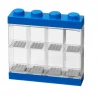 LEGO® sběratelská vitrínka na 8 minifigurek - modrá