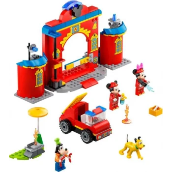 LEGO® 10776 DISNEY™ Hasičská stanice a auto Mickeyho a přátel